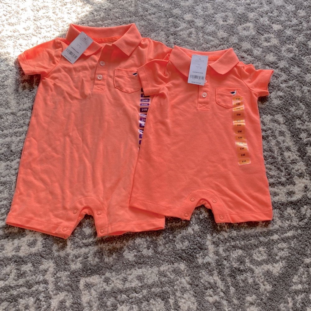 Matching boy one piece outfit